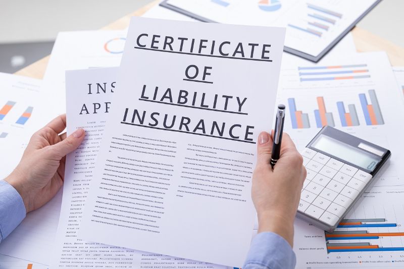 Certificate of Liability Insurance