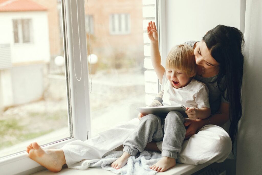 Mother Reading to Child